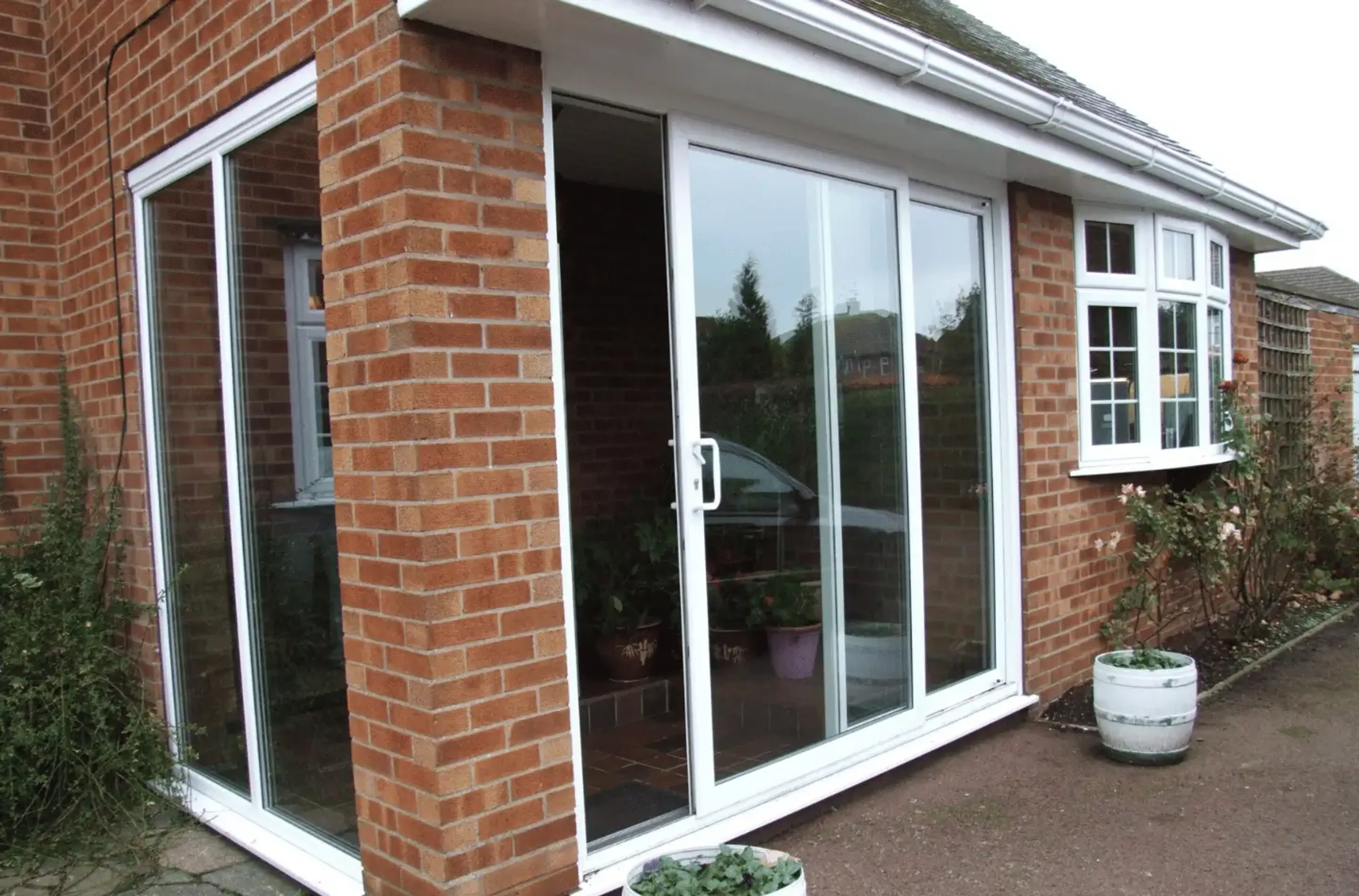 upvc white sliding doors